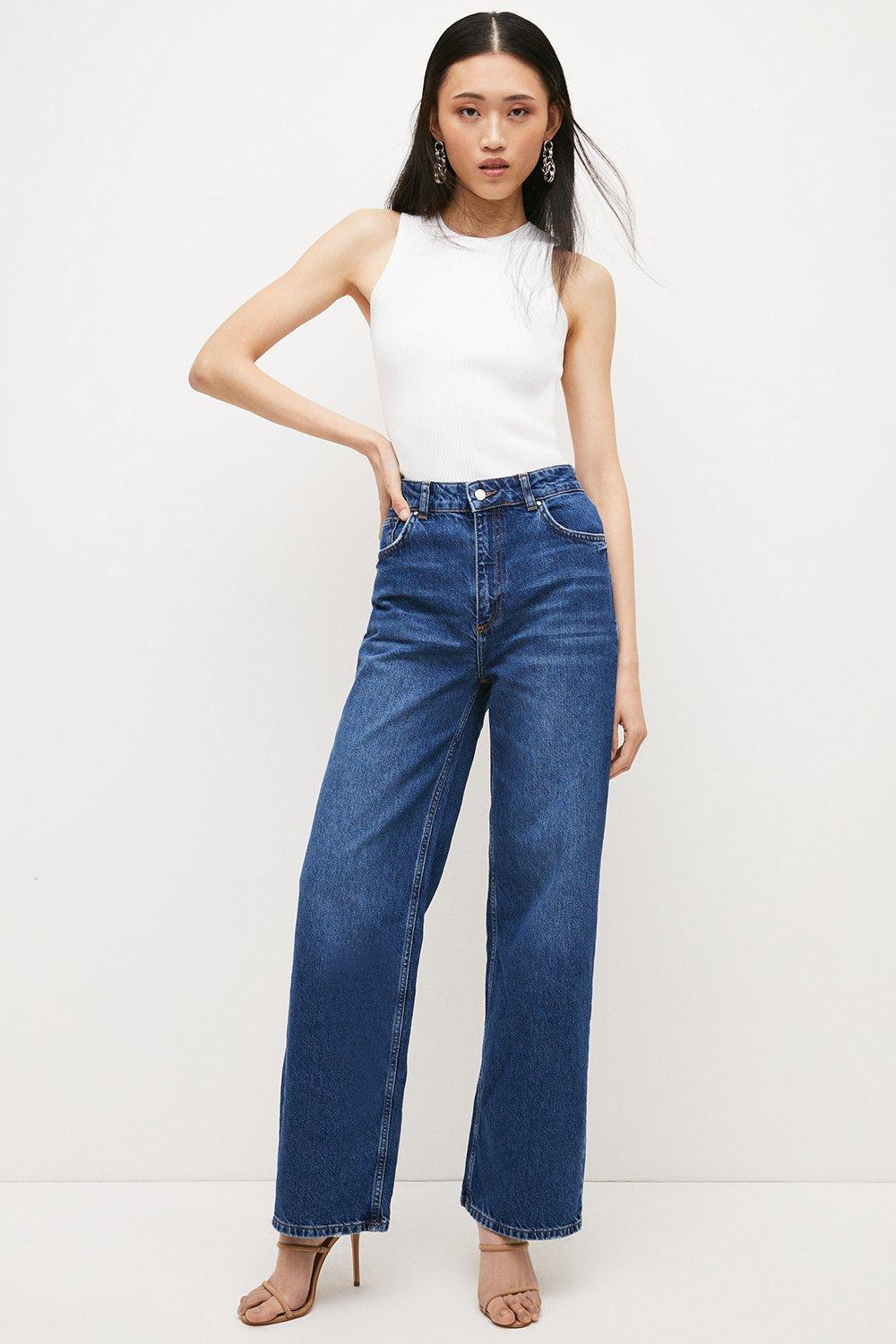curve wide jeans | OHOTORO